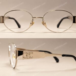 Premium Gold Oval Optical Frame