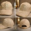Premium Gucci Embroidered GG Canvas Cap – Beige